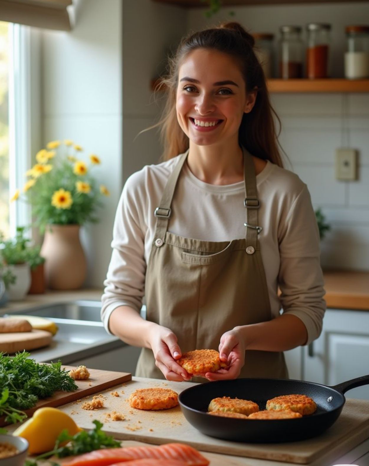 Cozinheira feliz